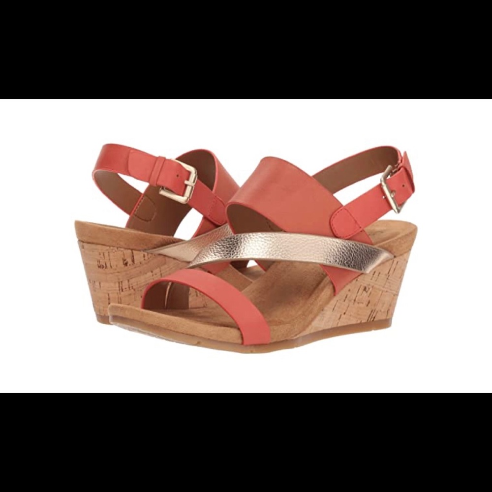 Comfortiva Vail Wedge Sandal 8W NEW $90